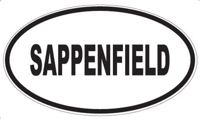 SAPPENFIELD - Oval Magnet