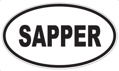 SAPPER - Oval Magnet