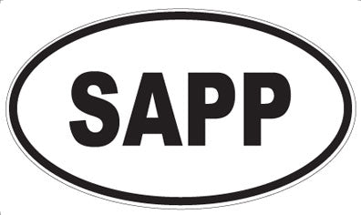 SAPP - Oval Magnet
