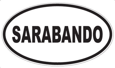 SARABANDO - Oval Magnet