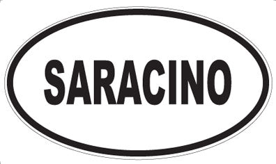 SARACINO - Oval Sticker