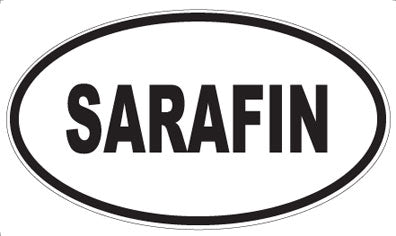 SARAFIN - Oval Sticker