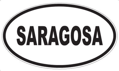 SARAGOSA - Oval Sticker