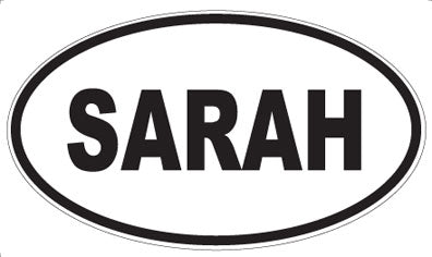 SARAH - Oval Magnet