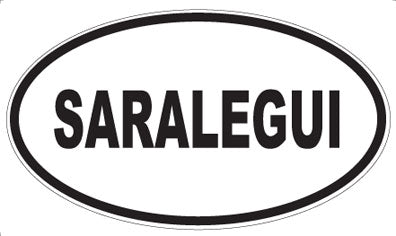 SARALEGUI - Oval Magnet