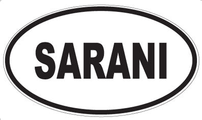 SARANI - Oval Sticker