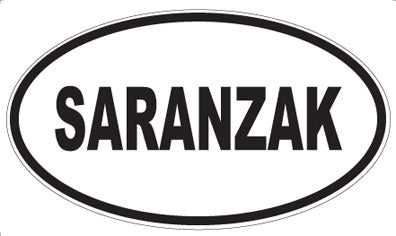 SARANZAK - Oval Sticker