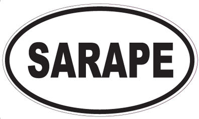 SARAPE - Oval Sticker