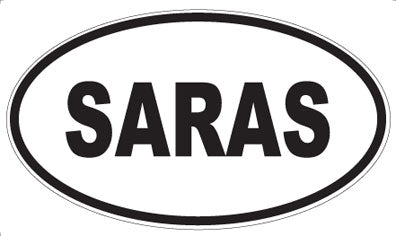 SARAS - Oval Magnet