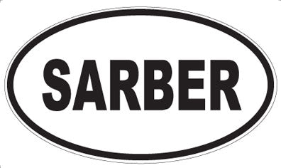 SARBER - Oval Magnet