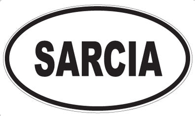 SARCIA - Oval Sticker