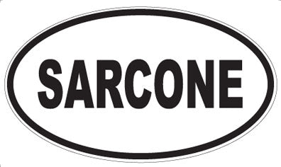 SARCONE - Oval Sticker