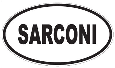 SARCONI - Oval Sticker
