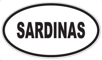 SARDINAS - Oval Magnet