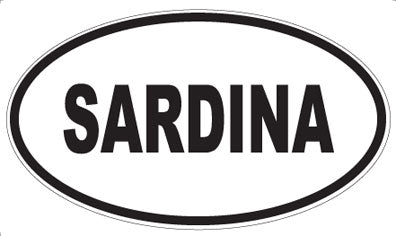 SARDINA - Oval Magnet
