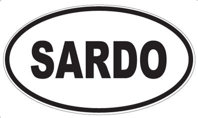 SARDO - Oval Magnet