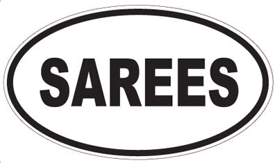 SAREES - Oval Sticker