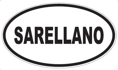 SARELLANO - Oval Sticker