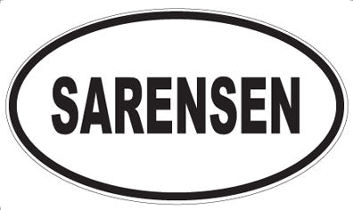 SARENSEN - Oval Magnet
