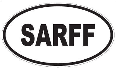 SARFF - Oval Sticker