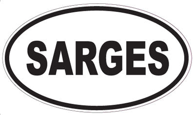 SARGES - Oval Sticker
