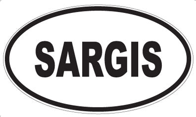 SARGIS - Oval Sticker