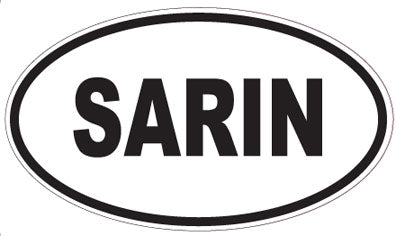 SARIN - Oval Sticker