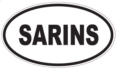 SARINS - Oval Sticker