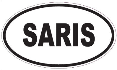 SARIS - Oval Sticker
