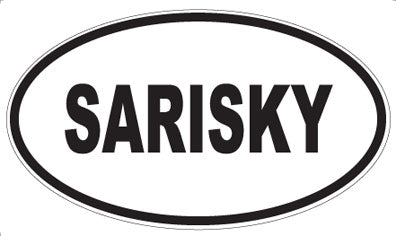 SARISKY - Oval Sticker