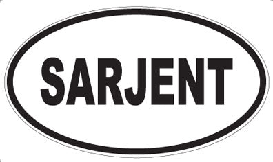 SARJENT - Oval Magnet