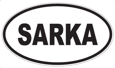 SARKA - Oval Sticker