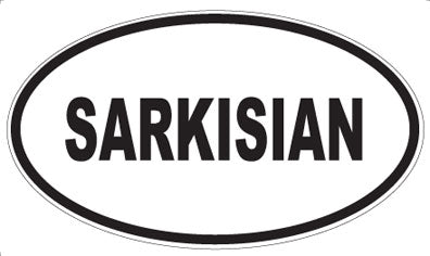 SARKISIAN - Oval Magnet