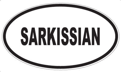 SARKISSIAN - Oval Magnet