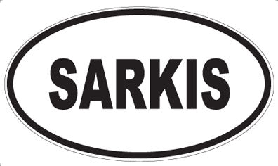 SARKIS - Oval Magnet