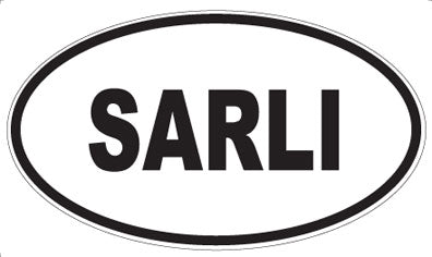 SARLI - Oval Sticker