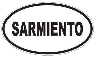 SARMIENTO - Oval Magnet