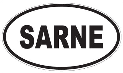 SARNE - Oval Sticker