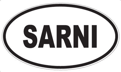 SARNI - Oval Sticker