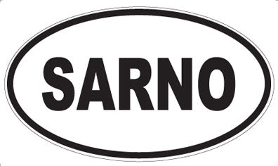 SARNO - Oval Sticker