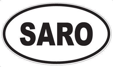 SARO - Oval Sticker
