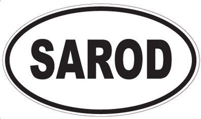 SAROD - Oval Sticker