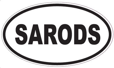 SARODS - Oval Sticker