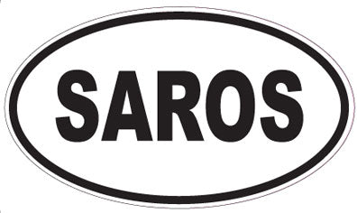SAROS - Oval Sticker