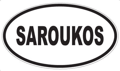 SAROUKOS - Oval Sticker