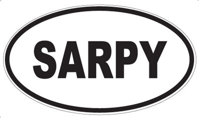 SARPY - Oval Sticker