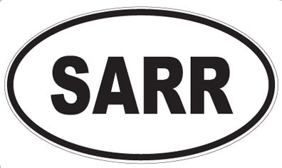SARR - Oval Sticker