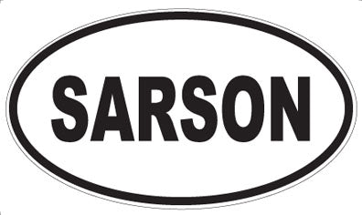 SARSON - Oval Sticker