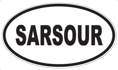 SARSOUR - Oval Sticker