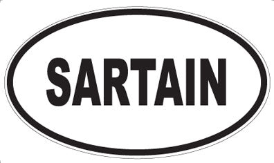 SARTAIN - Oval Sticker